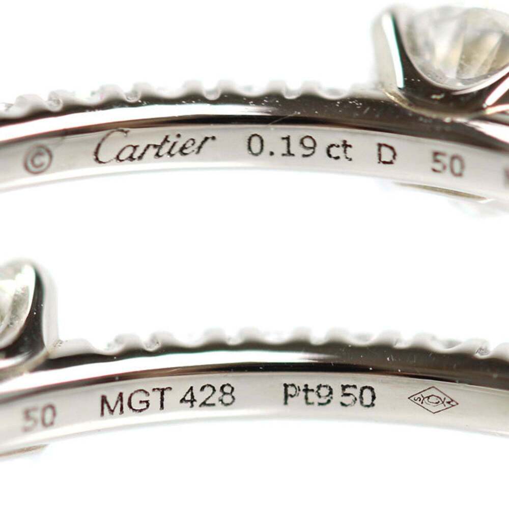 CARTIER Silver Diamond Eternity Ring - Picture 5 of 8